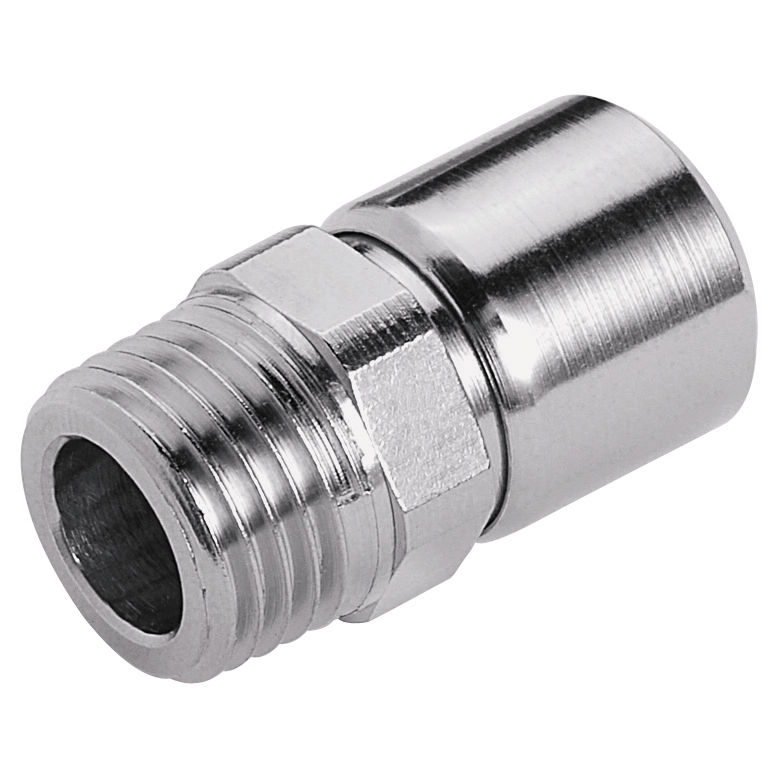 螺纹接头 / 直线型 / 镀镍黄铜