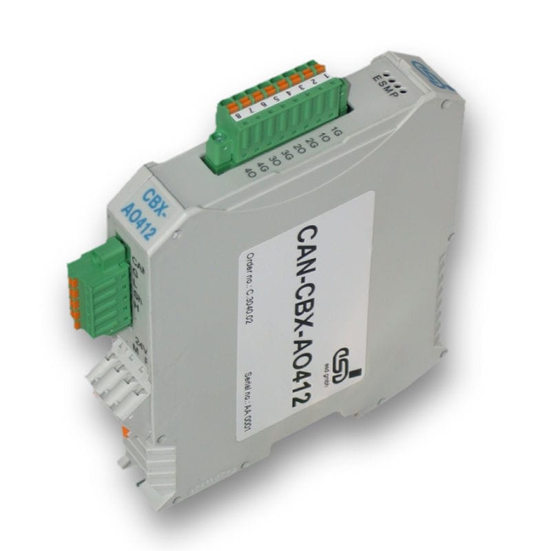 模拟I/O模块 - CAN-CBX-AO412 - esd electronics gmbh - CANopen / CAN Bus / 4路模拟输出