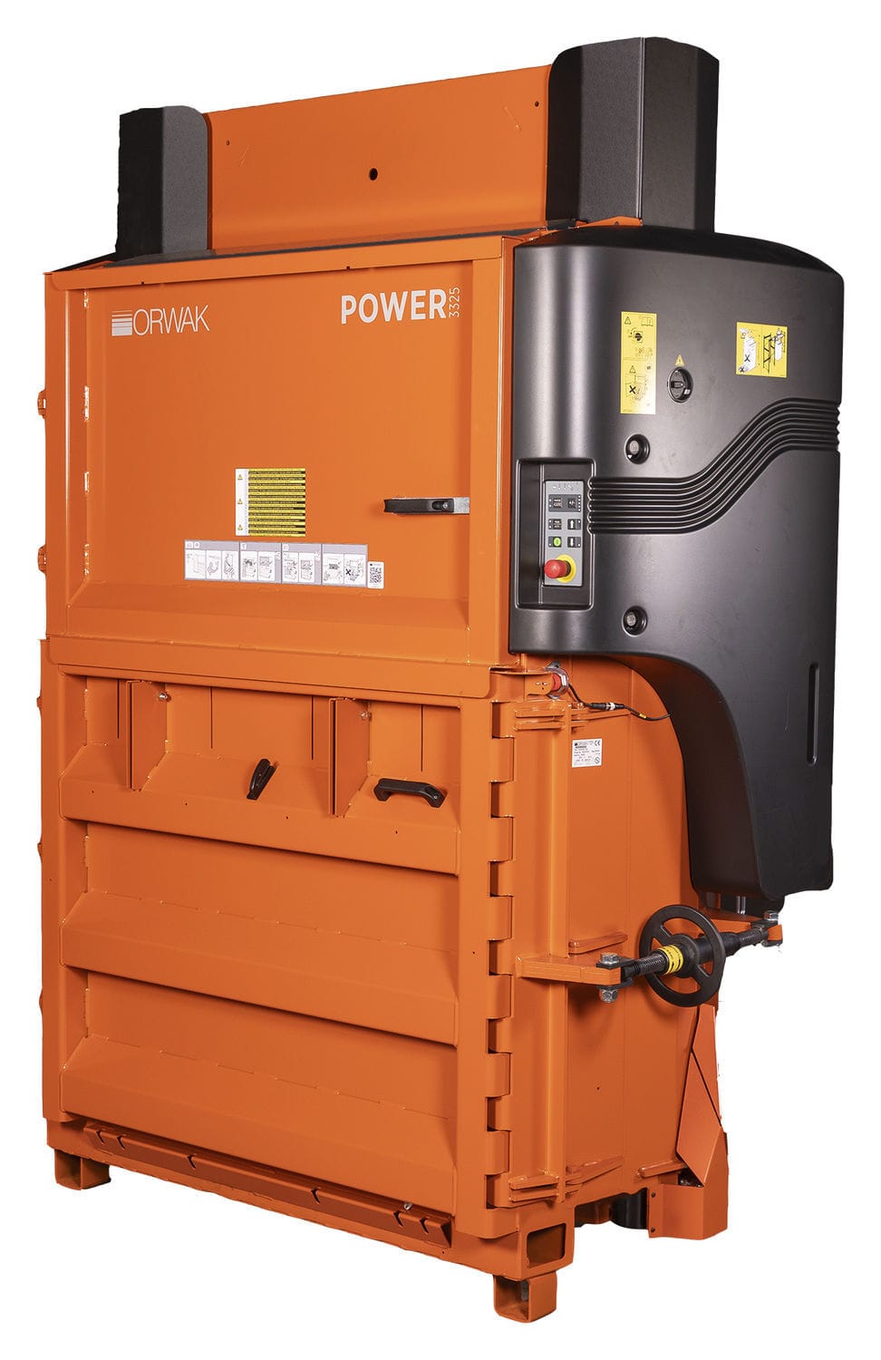 纸板箱打包压缩机- POWER 3325 - Orwak AB - 垂直/ 前开式/ 紧凑型