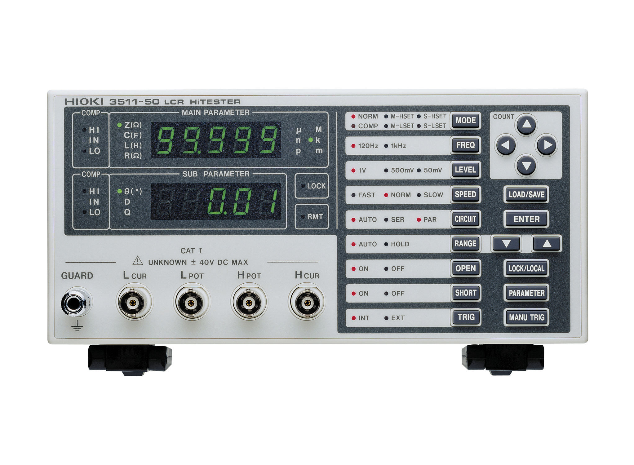 台式LCR表 - 10 mΩ - 200 Ω, 120 Hz - 1 kHz | 3511-50 - HIOKI E.E ...