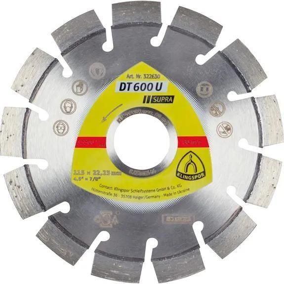 石材切削盘 - DT600U - KLINGSPOR - 混凝土 / 用于陶瓷 / 用于花岗岩