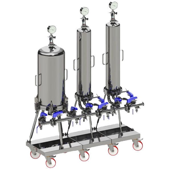 压力过滤装置 - Siga Filtration - 液体 / 移动式 / 不锈钢