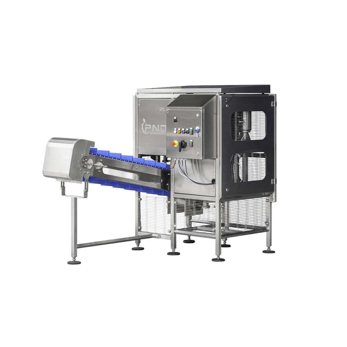 菠萝水果分切机 - APC - PND Fruit Processing Machinery - 四分之一 / 切成圆片 / 不锈钢