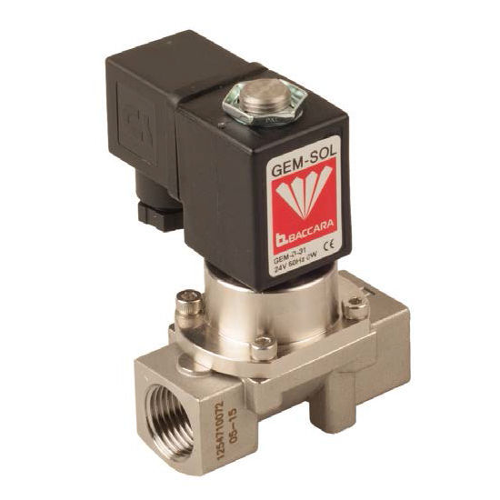 先导式电磁阀 / 双通 / nf / no