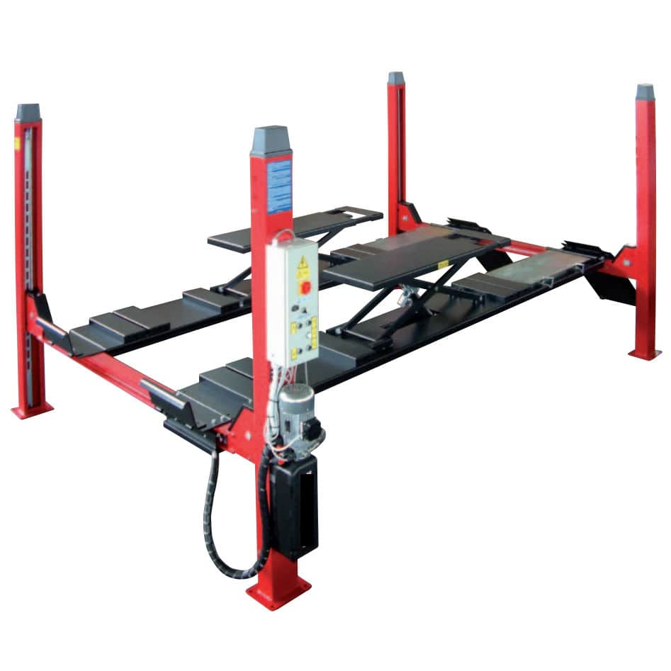 四柱汽车升降平台 / 4吨 / 电动液压 / 平台式