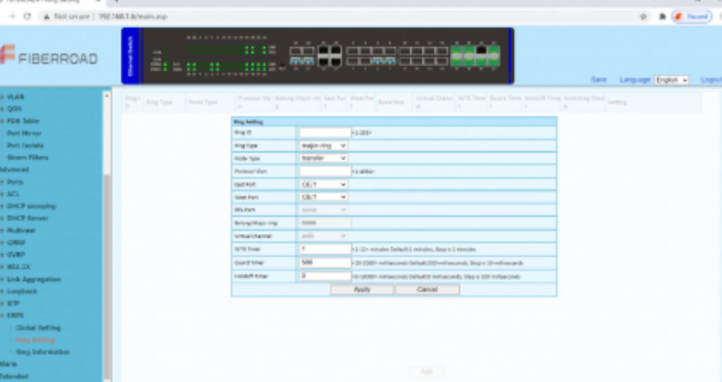 管理软件 - FIRO WebGUI - Fiberroad Technology - 监控 / 接口 / 图像
