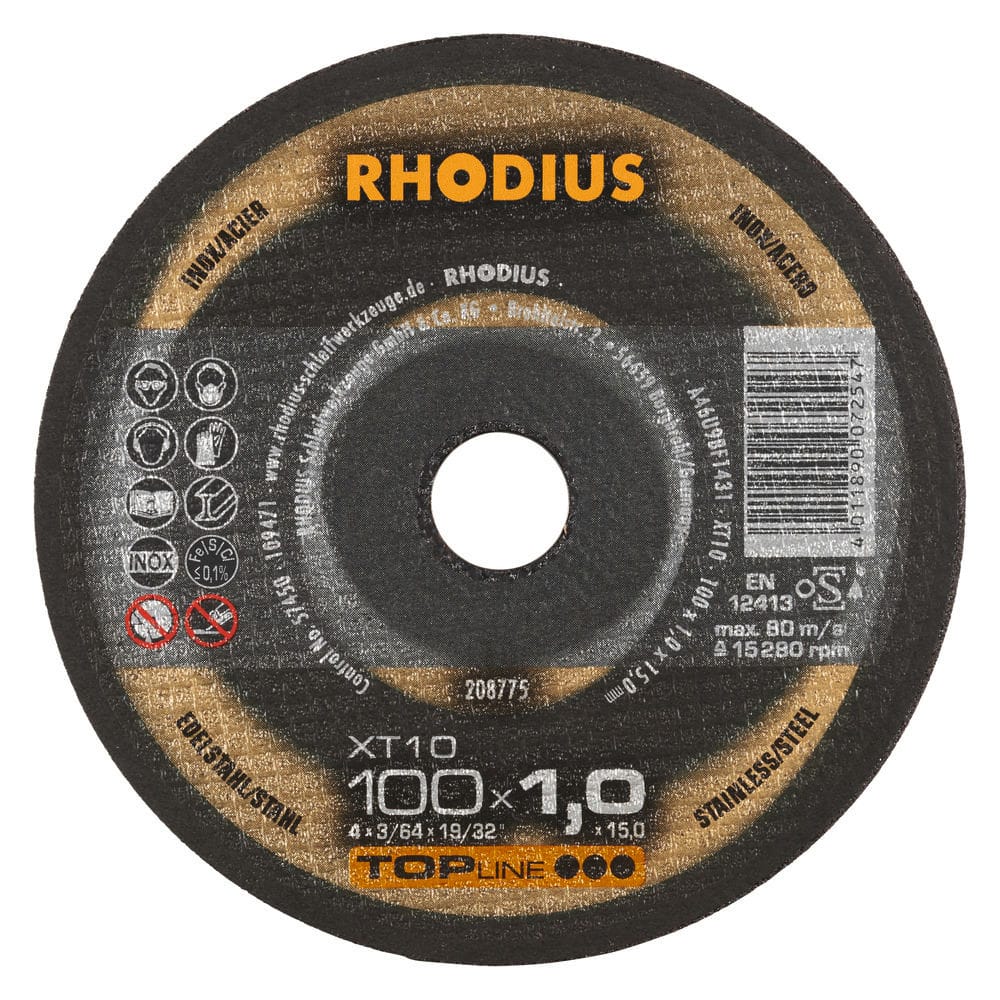 金属切削盘 - XT10 - RHODIUS - 钢 / 细薄