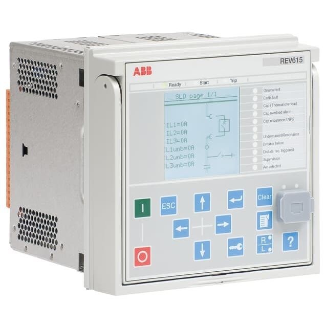 超载保护继电器 - REV615 - ABB Oy Distribution Automation - 功率 / 用于冷凝器 / 面板安装