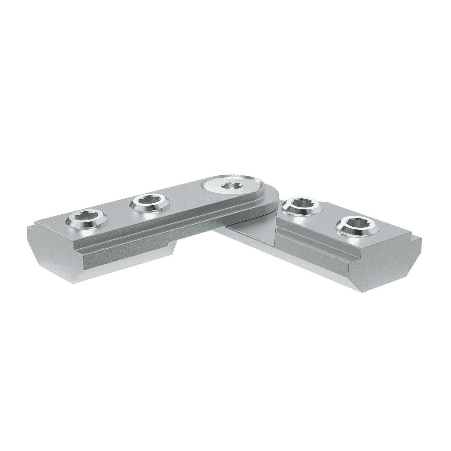 铝制型材固定件 - TIN 4545 - Robotunits GmbH - 电镀钢 / 螺纹