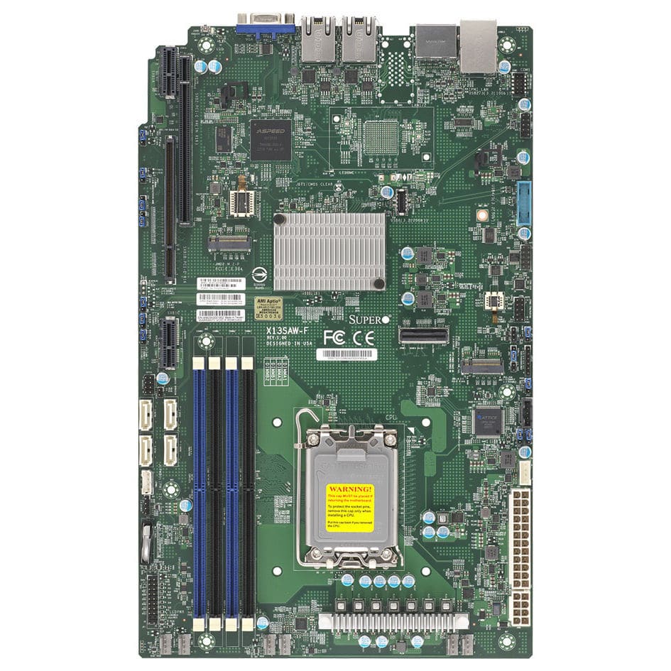 ATX主板 - X13SAW-F - SUPERMICRO - Intel® Celeron® / Intel® Core i3 ...