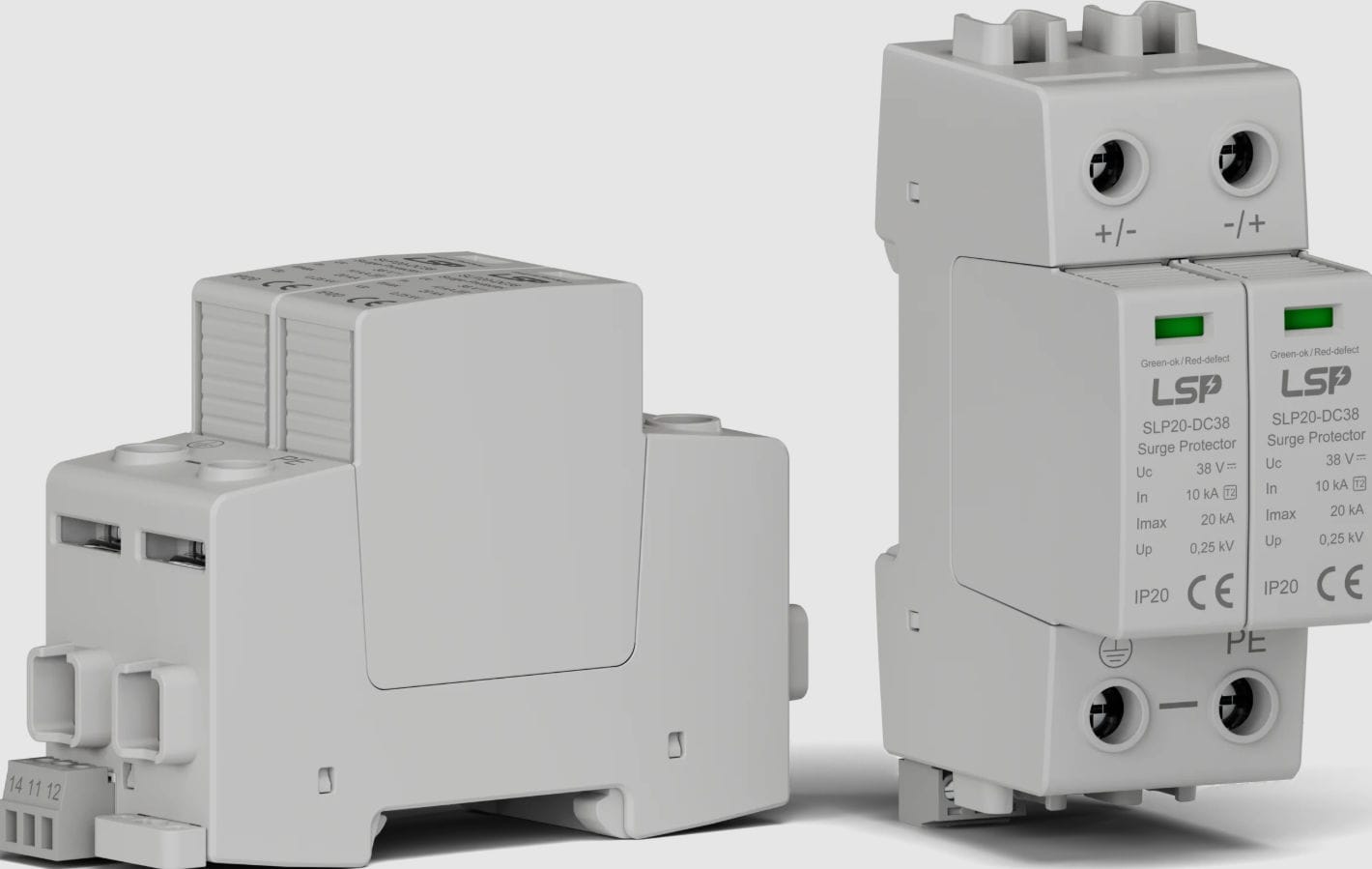 2型避雷器 - SLP20-DC38/2S - LSP - II 级 / 用于连续供料 / 压敏电阻