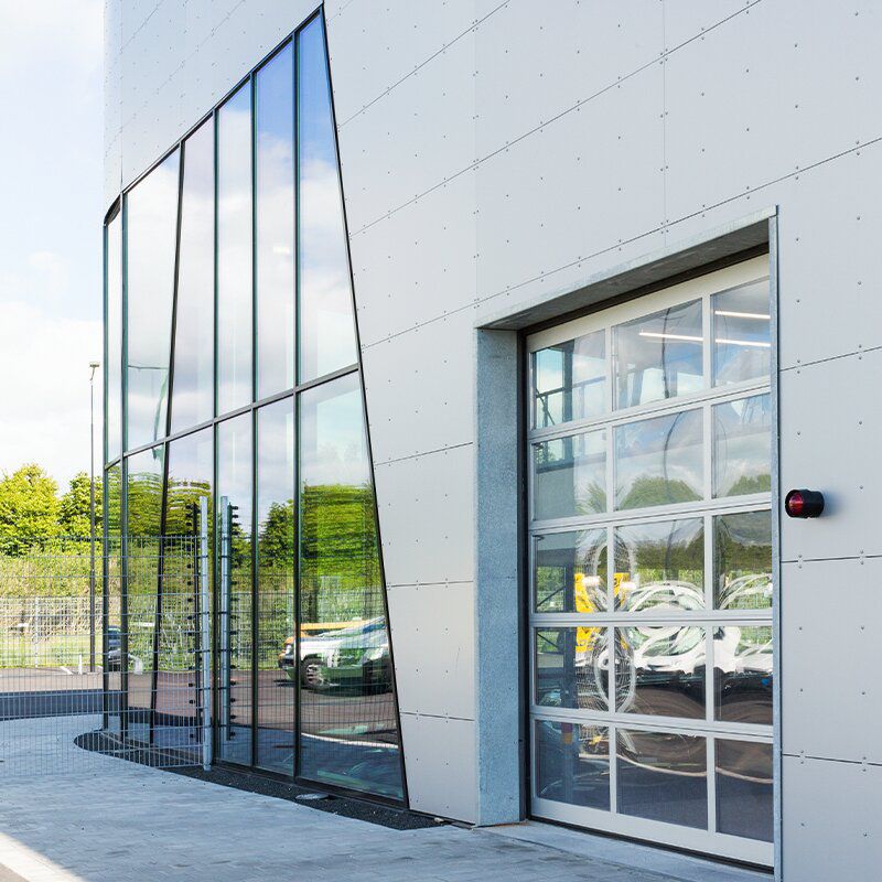 分段门 - OH1042FI - ASSA ABLOY Entrance Systems - 铝框架 / 釉面 / 工业