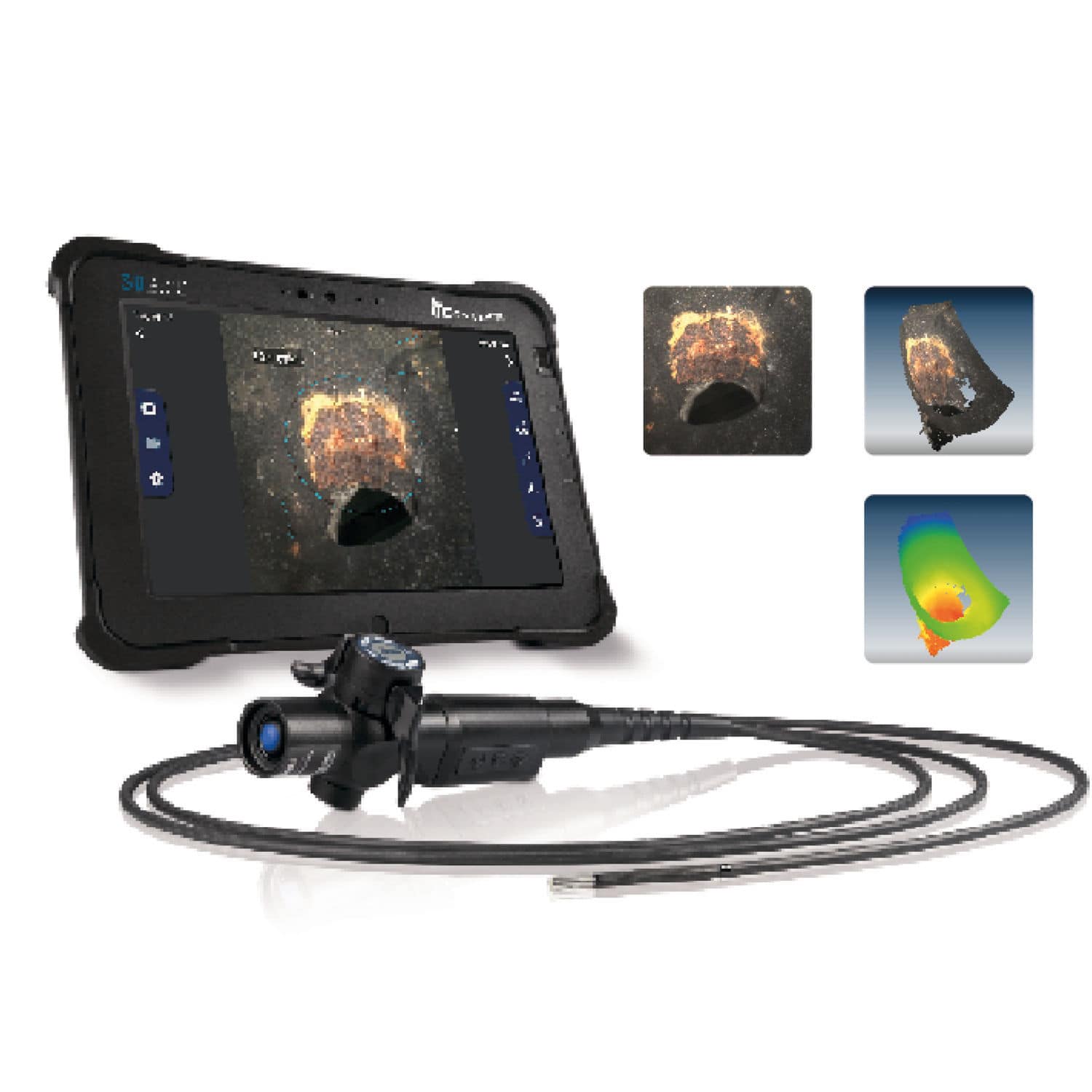 三维测量视频内窥镜 - iX3D - IT Concepts | Videoscope System - 挠性 / 用于远程目测