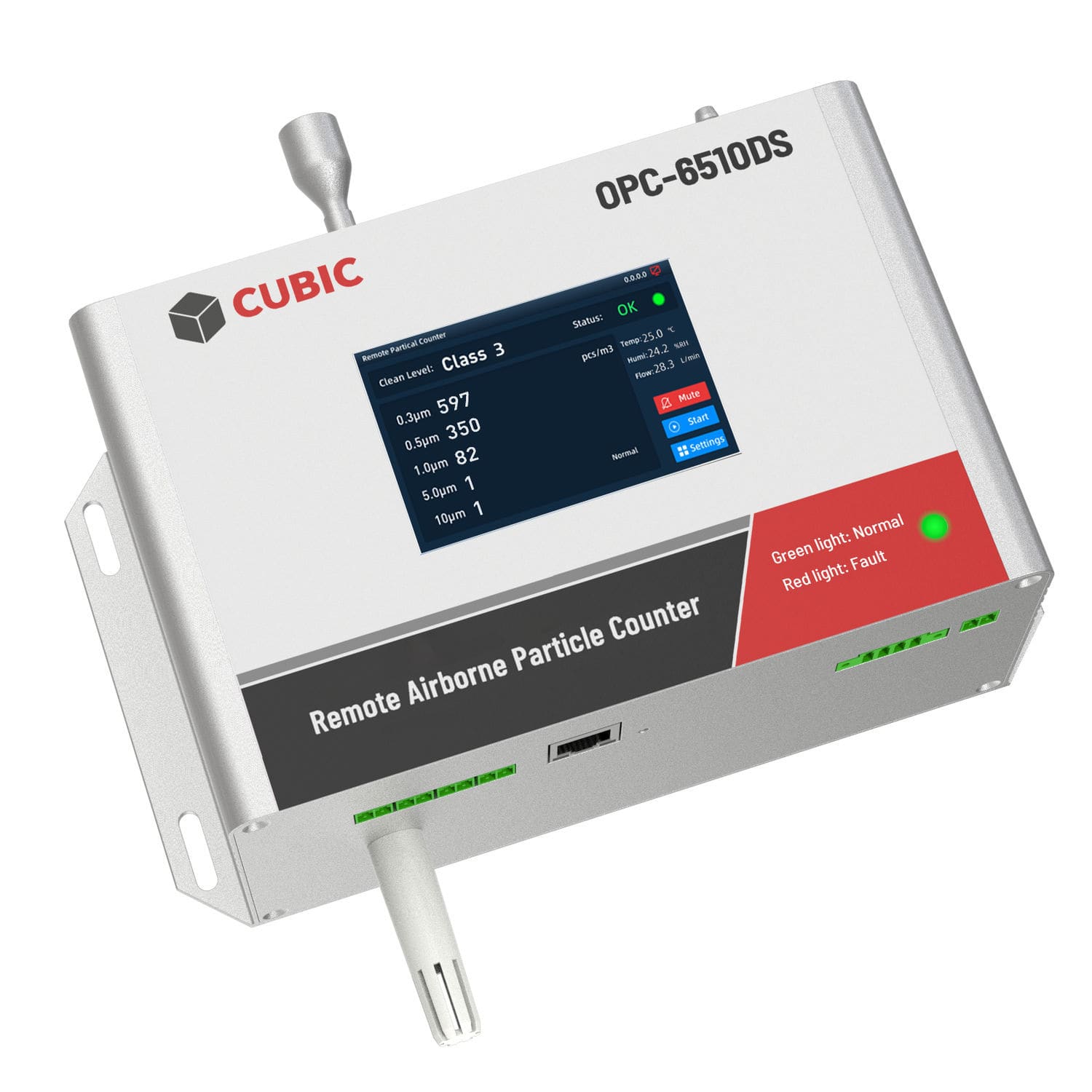 数字空气粒子计数器 - OPC-6510DS - Cubic Sensor and Instrument Co.,Ltd - 激光 / 光学 ...