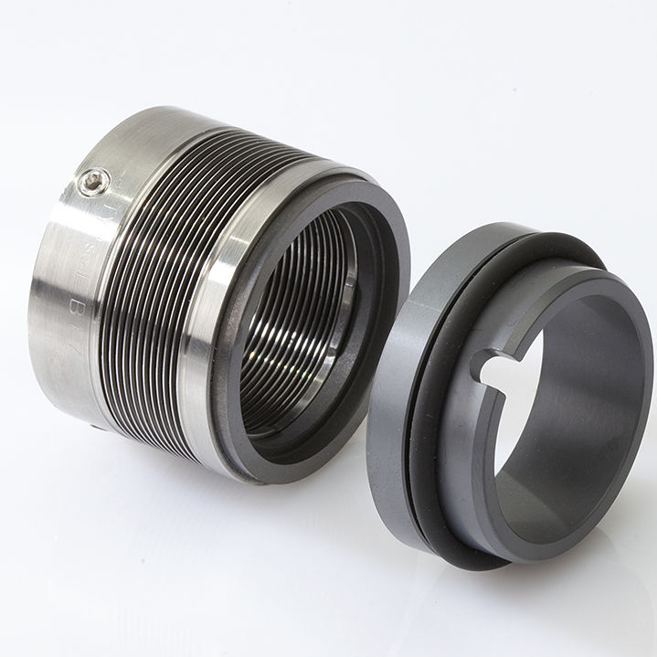 波纹管机械密封 / 用于离心泵 / 橡胶 / 碳纤