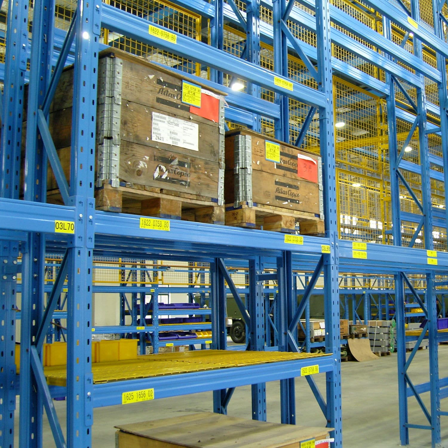 货盘货架 / 重载 / 用于箱子 / 可调节