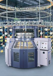 单面平纹针织面料针织机 1