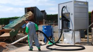 研磨材料收集系统