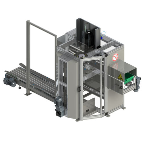 线性托盘封口机 - AMI Förder- und Lagertechnik GmbH - 机器人