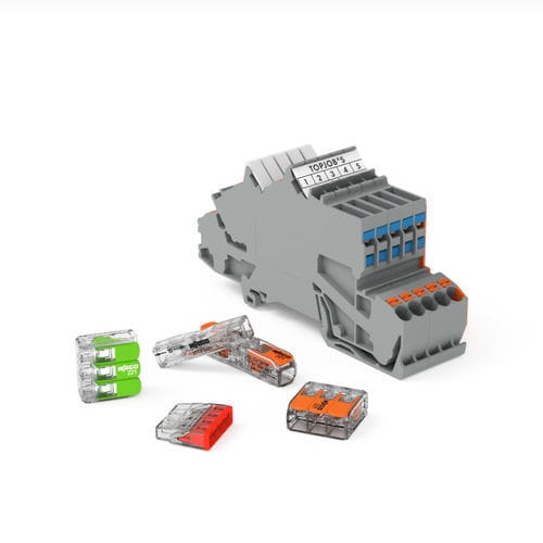 供电连接器 - 224 series - WAGO/万可 - USB / 长方形 / 插入式