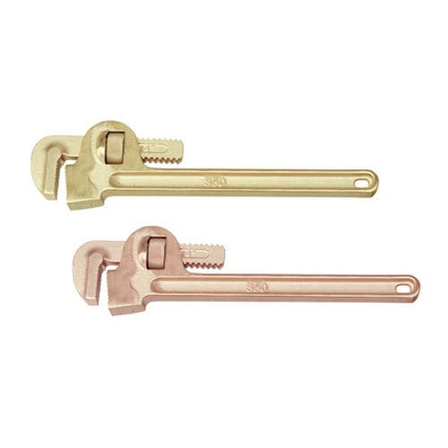 铜管子扳手 - 130 - HEBEI BOTOU SAFETY TOOLS CO.,LTD - 铝框架 / 青铜