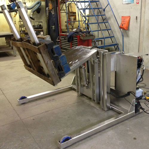 电动液压翻转装置 - superlift material handling - IBC用 / 不锈钢