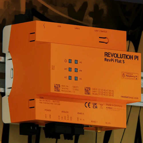 DIN导轨可编程控制器 - RevPi Flat S - Revolution Pi - 树莓派 / 以太网 / RS485