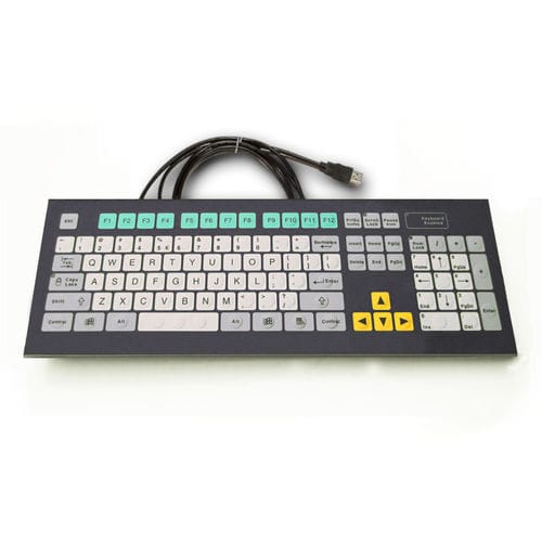 机架式键盘 - KT-105-K-10 - k-tronic S.r.l. - 隔膜 / 105键 / 工业