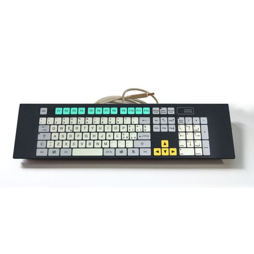 机架式键盘 - KT-105-K-13 - k-tronic S.r.l. - 隔膜 / 105键 / 工业