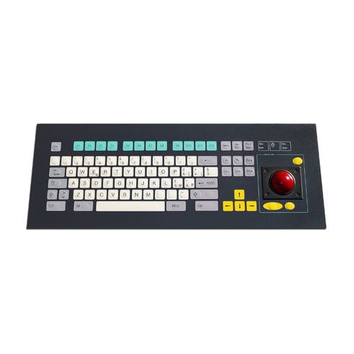 机架式键盘 - KT-84-K-15 - k-tronic S.r.l. - 隔膜 / 84键 / 轨迹球