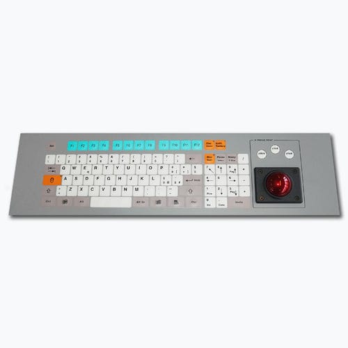 机架式键盘 - KT-96-K-01 - k-tronic S.r.l. - 隔膜 / 96 键式 / 轨迹球
