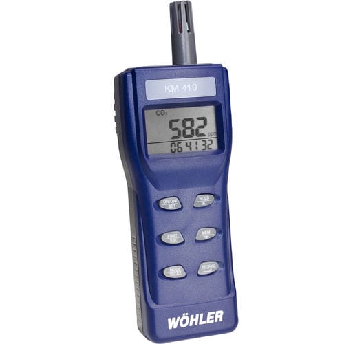 室内空气质量检测仪 - T, rF | Wöhler KM 410 - Wöhler - CO2 / CO / 手持式