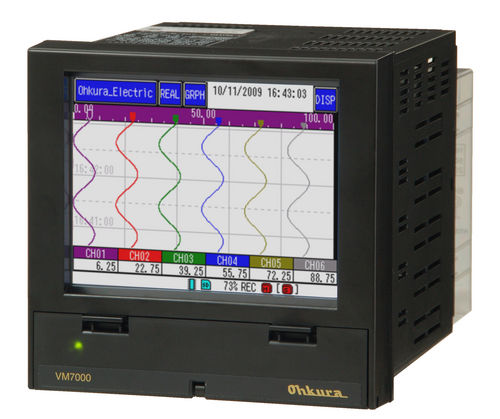 无纸记录仪 - VM7000A - Ohkura Electric - 带触摸屏
