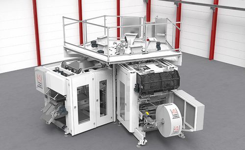 卧式装袋机 - Weber Waagenbau und Wägeelektronik GmbH - FFS / 用于建筑工地 / 用于粉末