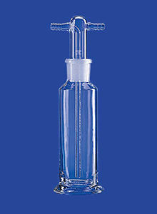 Dreschel烧瓶 - 100 - 1 000 ml - LENZ Laborglas GmbH & Co. KG - 硼硅酸盐玻璃 / 带瓶塞