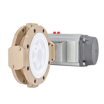 蝶阀 - BR 10a - Pfeiffer Chemie-Armaturenbau GmbH - 气动 / 控制 / 制动