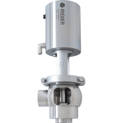 卫生应用阀门 - Gebr. Rieger GmbH + Co. KG - 气动 / 流量控制 / 座阀
