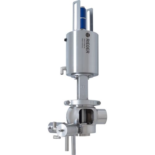 双座阀阀门 - DD - Gebr. Rieger GmbH + Co. KG - 气动 / 防止混合 / 用于饮料