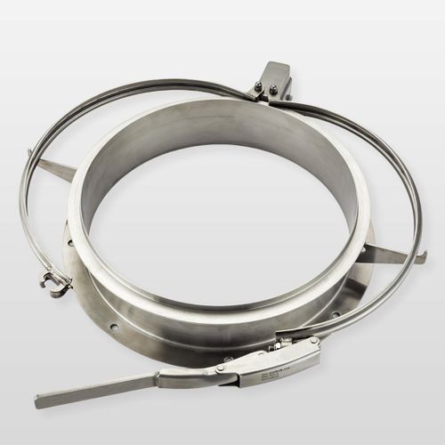 卡箍式铰接夹 - Dust Free FIBC Transfer System - Ezi-Dock Systems Ltd. - 不锈钢