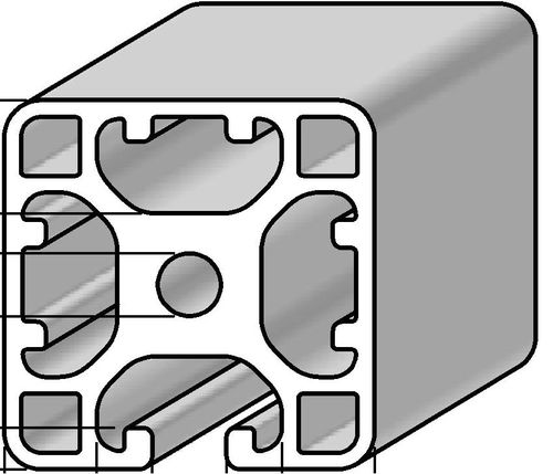 铝制型材 - PRO4040L3N - Alváris Profile Systems GmbH - 凹凸 / 工业 / 轻型