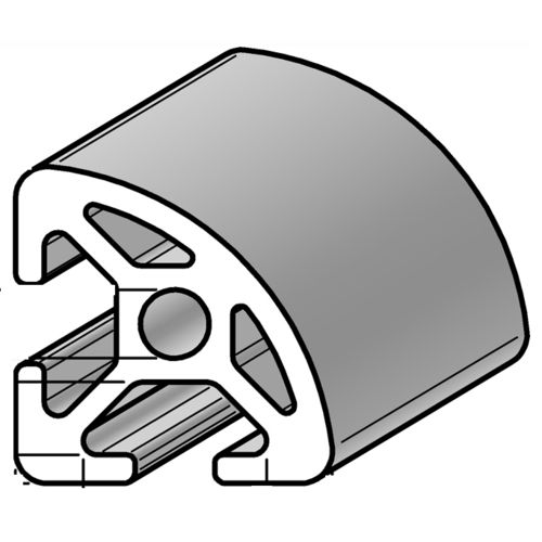 铝制型材 - PRO5.R2090 - Alváris Profile Systems GmbH - 圆形 / 三角形 / 工业