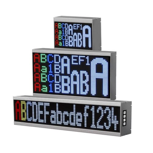 LED式显示屏 - VISUAL ELECTRONIC GmbH - 字母数字 / 信息 / 大尺寸