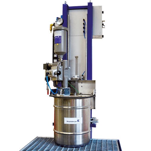 泵用油桶提升机 - KHE series - Krautzberger - 用于料筒