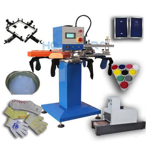 袜子丝印机 - GW-100TRS-F8 - Dongguan Hoystar Printing Machinery Co.,Ltd - 自动 / 单色 / 用于标签