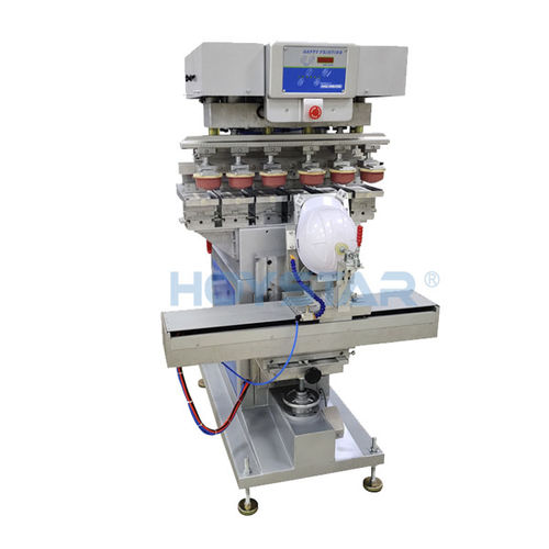 开放式墨盒移印机 - GW-M6/S-M - Dongguan Hoystar Printing Machinery Co.,Ltd - 6色 / 安全头盔