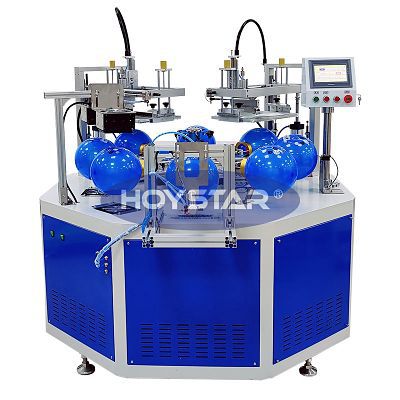自动丝印机 - GW-BL-A - Dongguan Hoystar Printing Machinery Co.,Ltd - 双色 / 用于气球 / 旋转