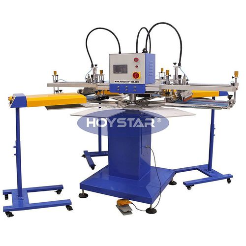 自动丝印机 - GW-300TRS-XL - Dongguan Hoystar Printing Machinery Co.,Ltd - 3色 / 用于纺织品 / 用于标签
