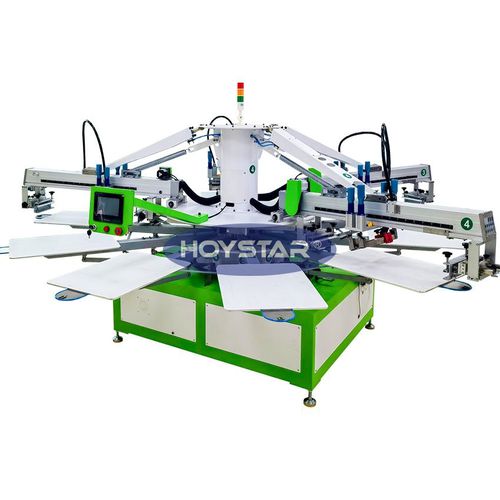 自动丝印机 - GW-4C-10S - Dongguan Hoystar Printing Machinery Co.,Ltd - 4色 / T恤衫