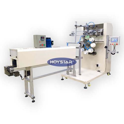 自动丝印机 - GW-2A-S - Dongguan Hoystar Printing Machinery Co.,Ltd - 纸杯 / 带触摸屏