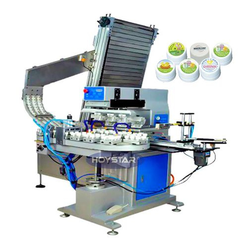 全自动移印机 - GW-M4/ST - Dongguan Hoystar Printing Machinery Co.,Ltd - 4色 / 用于瓶塞 / 带触摸屏